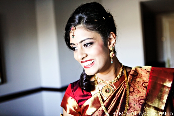 indian wedding bridal portrait before her ceremony