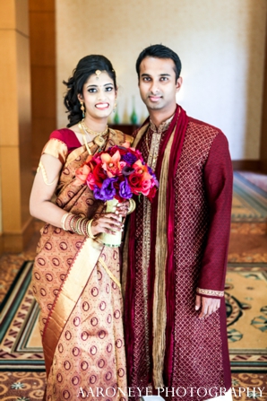 indian wedding bridal portrait bridal bouquet