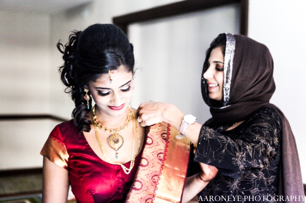 indian wedding bridal prep ceremony