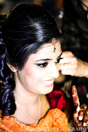 indian wedding bride ceremony hair makeup