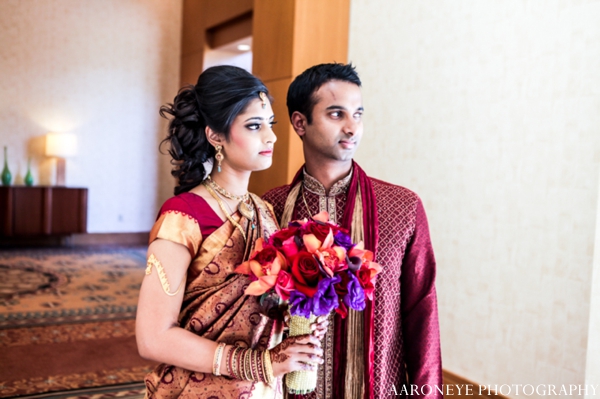 indian wedding bride groom bouquet