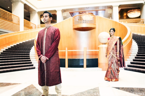 indian wedding bride groom portrait ceremony