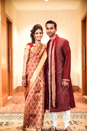 indian wedding bride groom portrait