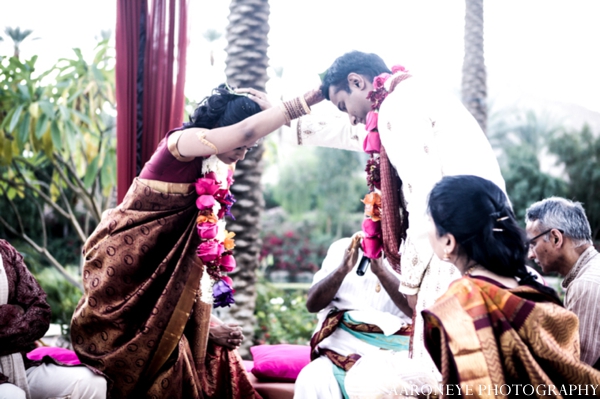 indian wedding bride groom traditional customs outdoor ceremony