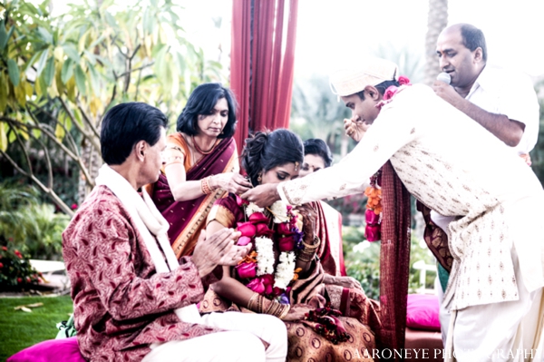 indian wedding ceremony bride groom outdoors