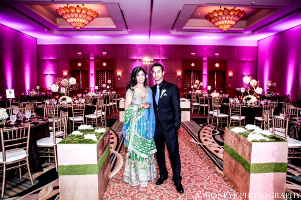 indian wedding reception bride groom lighting venue