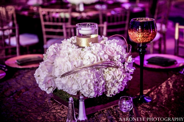 indian wedding reception floral centerpiece