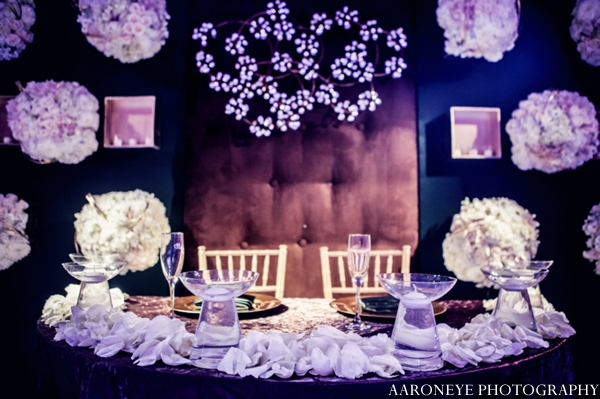 indian wedding sweethearts table decor floral inspiration