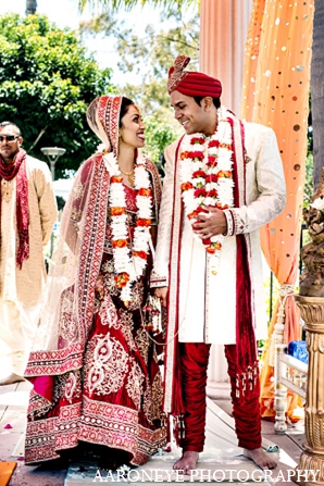 indian groom bride wedding ceremony