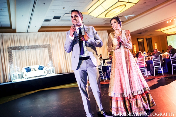 indian groom bride wedding reception