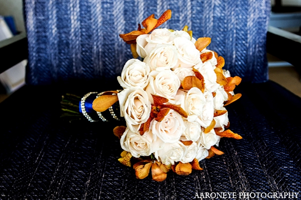 indian wedding bride bouquet floral