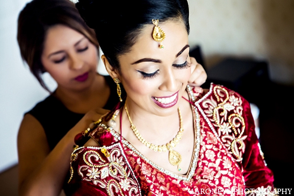 indian wedding ceremony bride makeup