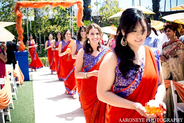 indian wedding ceremony bridesmaid photography