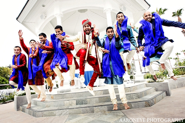 indian wedding portraits groom groomsmen