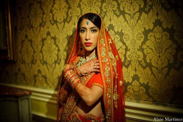 indian wedding bridal portrait traditional ceremony lengha