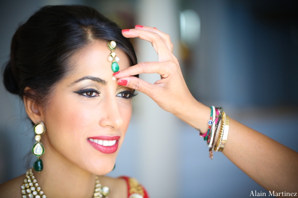 indian wedding bride getting ready ceremony