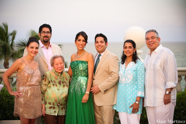 indian wedding family portrait