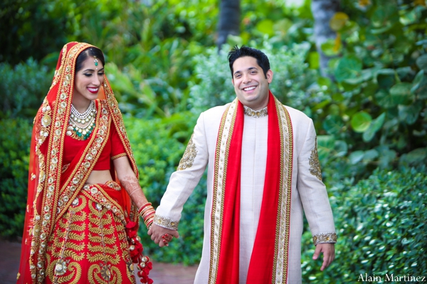 indian wedding first look portraits lengha sherwani