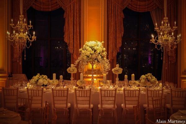 indian wedding lighting banquet floral venue