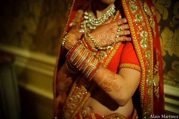 indian wedding portrait henna bangles traditional dress