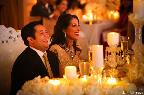 indian wedding reception candle lighting