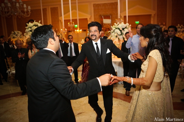 indian wedding reception dancing