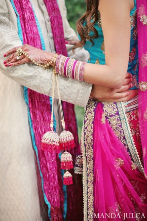 indian wedding bride groom couple portrait