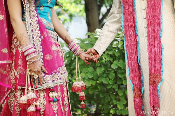 indian wedding bride groom couple portrait