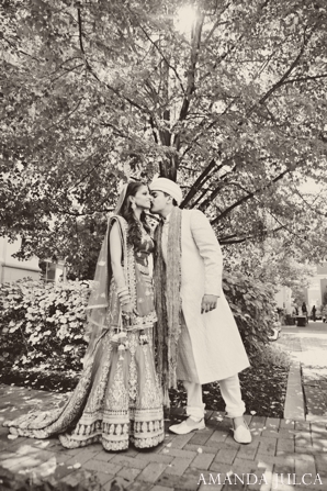 indian wedding bride groom couple portrait