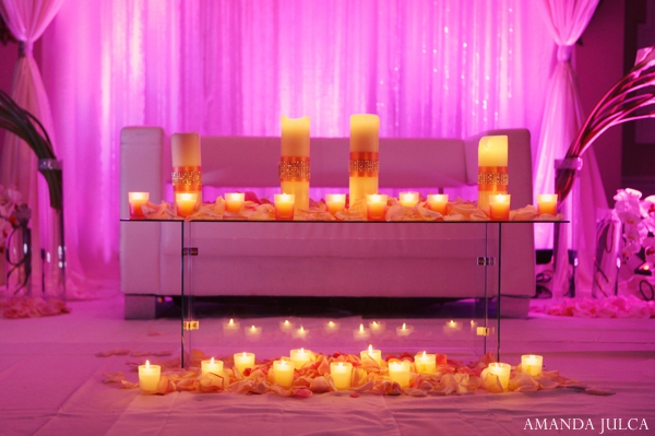 indian wedding reception decor lighting inspiration