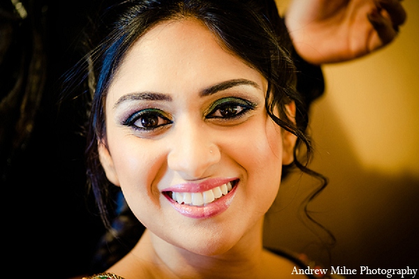 indian wedding bridal makeup sangeet