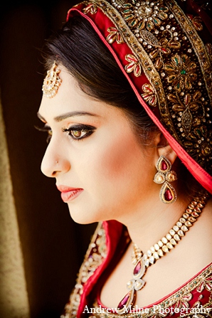 indian wedding bride makeup fashion photography