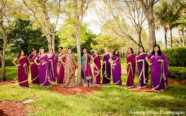 indian wedding bride photography bridesmaids