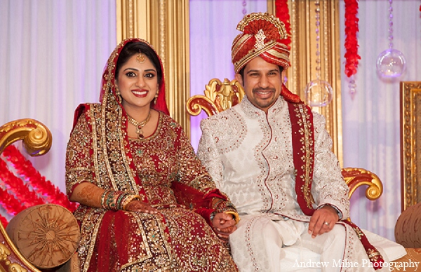 indian wedding bride reception bride groom