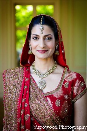 indian wedding bride traditional lengha jewelry