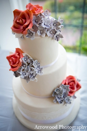 indian wedding cake white salmon lavender