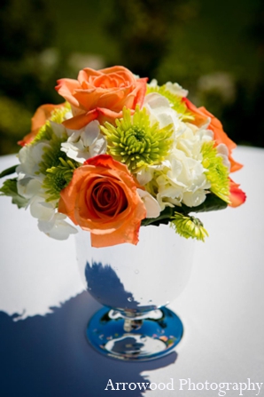 indian wedding ceremony floral bouquet