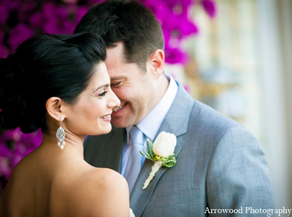 indian wedding portrait bride groom