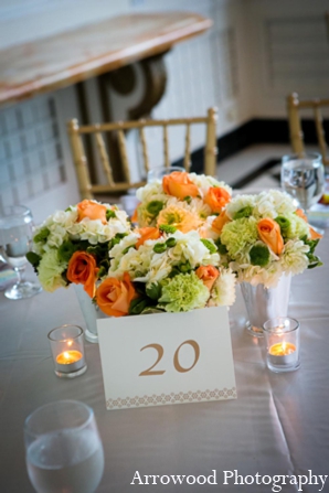 indian wedding reception centerpiece floral