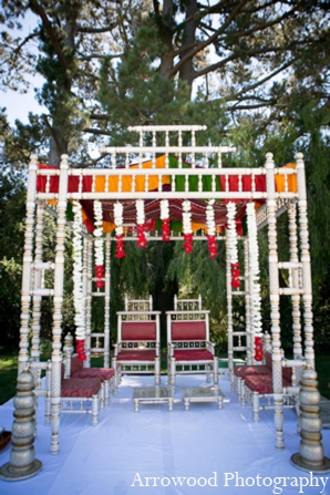 indian wedding traditional mandap outdoor