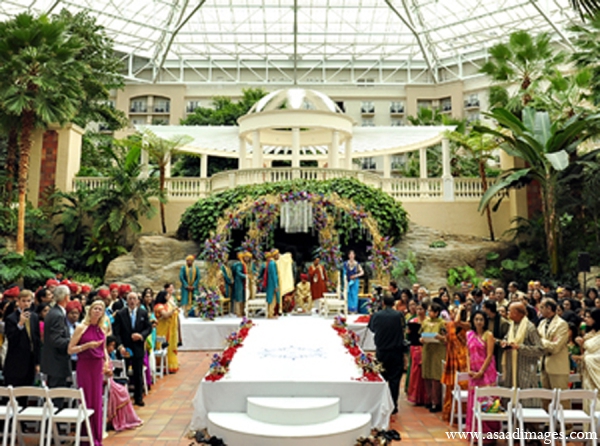 indian wedding ceremony mandap floral decor