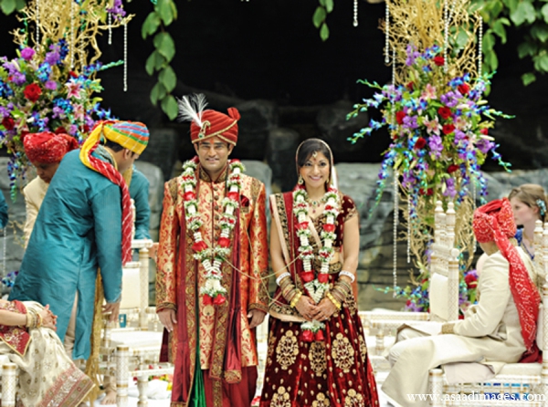 indian wedding ceremony traditional mandap