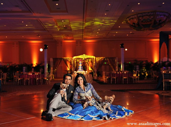 indian wedding lighting reception portrait