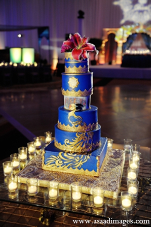 indian wedding reception cake