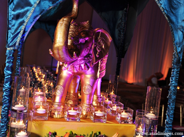 indian wedding reception decor lighting