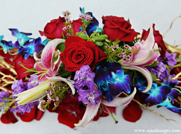 indian wedding tradition floral bouquet