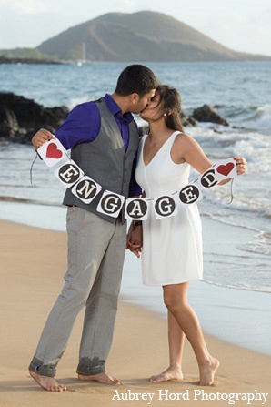 indian wedding engagement session hearts sign