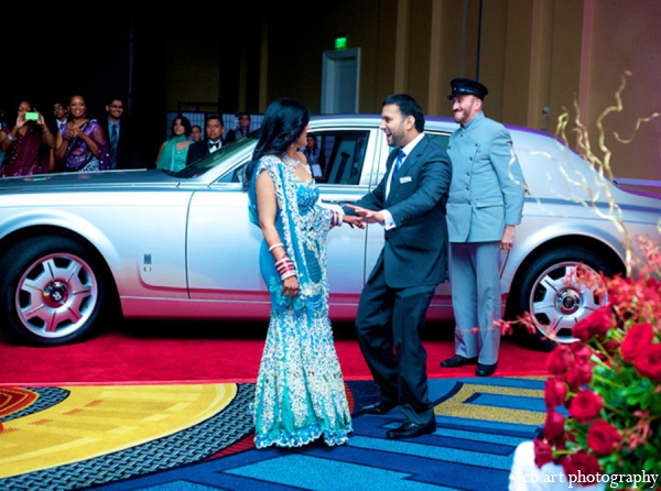 indian wedding reception entrance