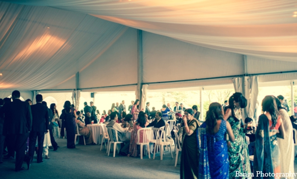 indian wedding outdoor tent reception