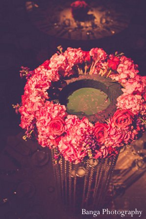 indian wedding floral pink reception